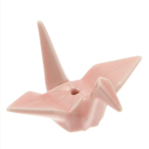 2" Crane Incense Holder - Pink